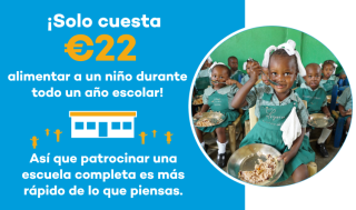  Alimentar a toda una escuela con Mary's Meals